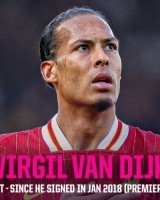 范迪克加盟红军以来，他参赛229场胜率69.9%，缺阵47场胜率53.2%